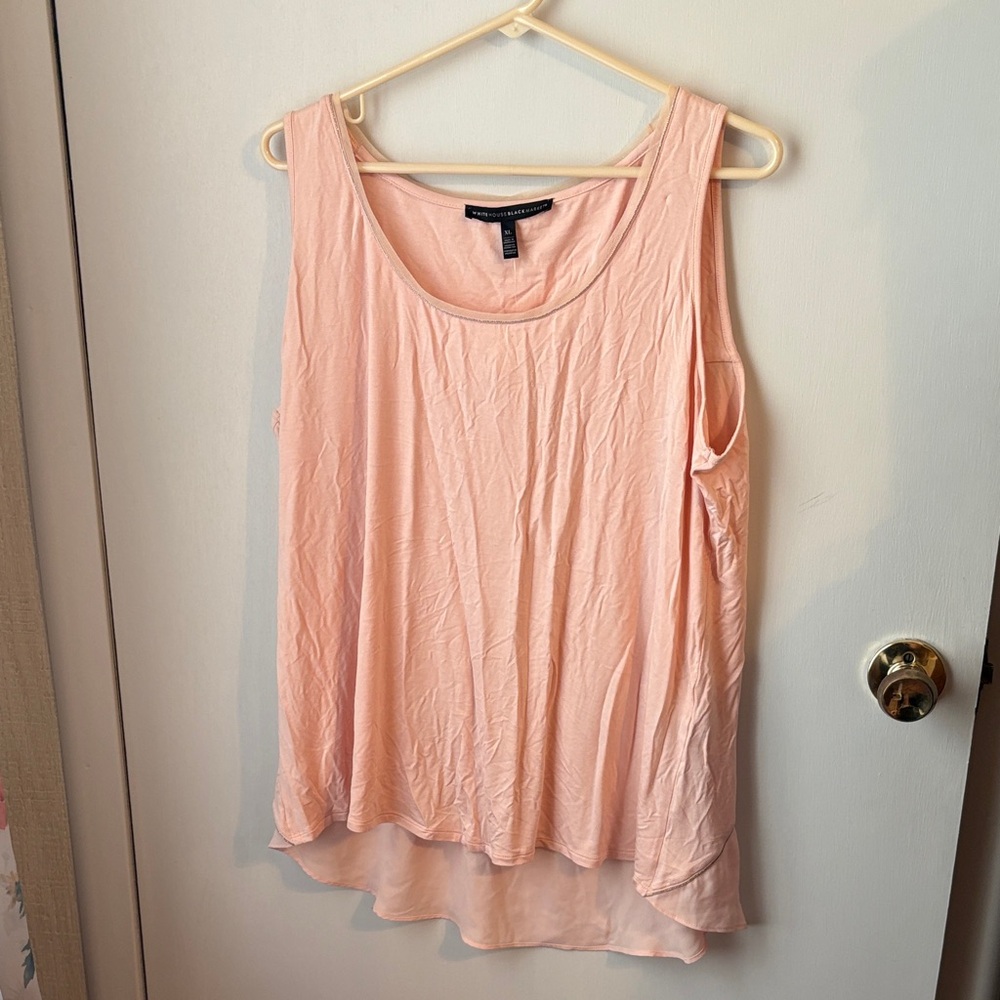 White House Black Market Light Pink Tank Top